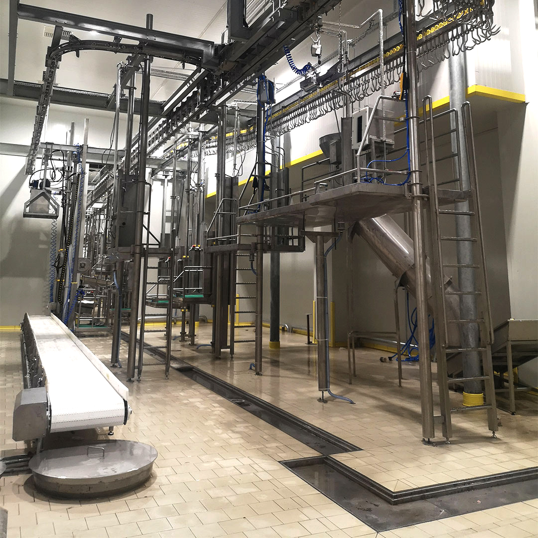 Food processing line and cold storage visuals